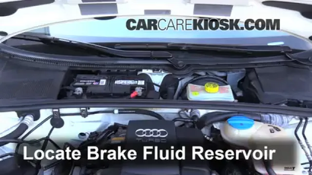 2006 Audi A4 Quattro 2.0L 4 Cyl. Turbo Brake Fluid Add Fluid